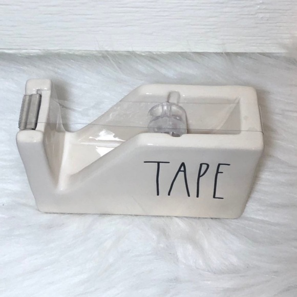 Rae Dunn White Tape Dispenser - Picture 2 of 4